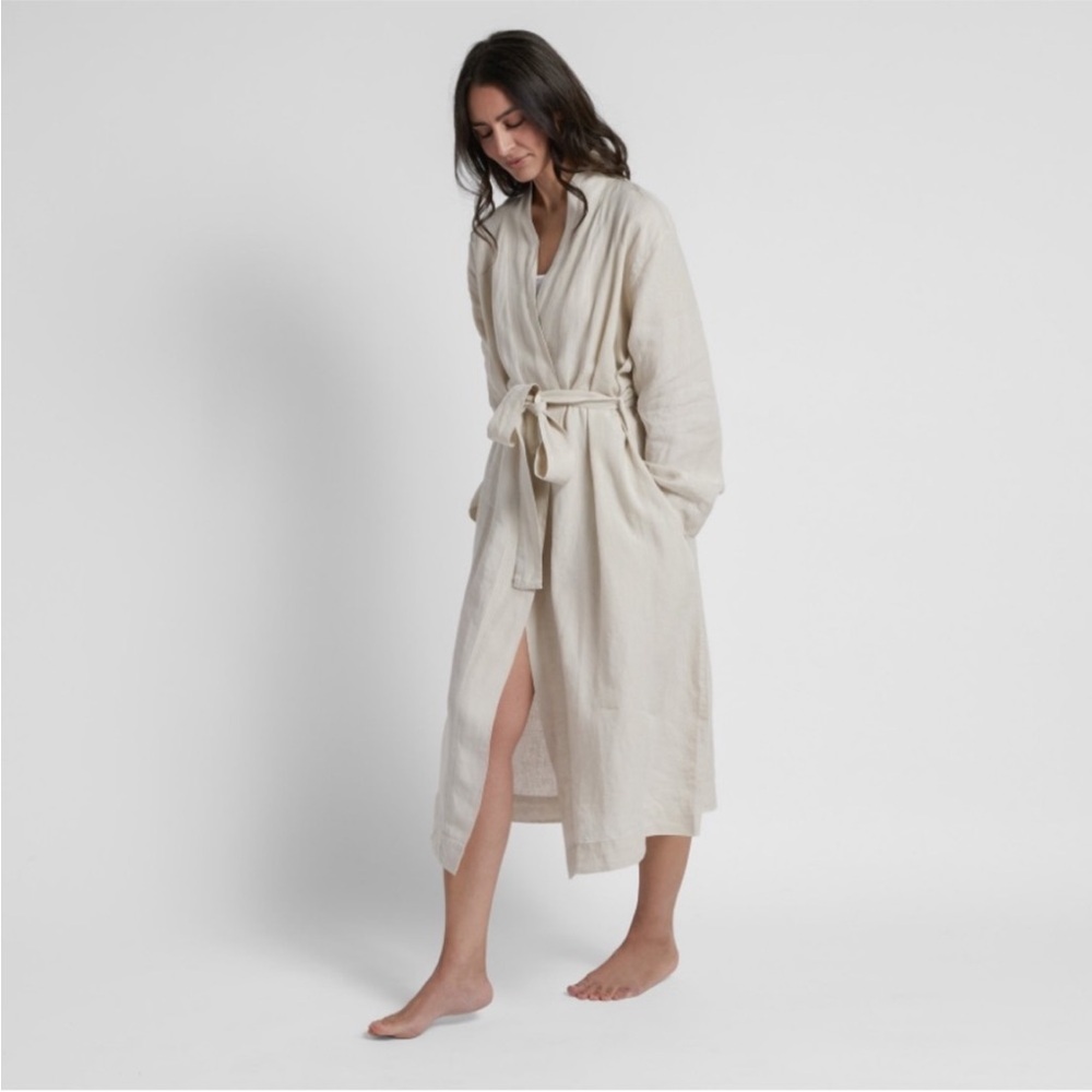 Parachute Cream Linen Robe